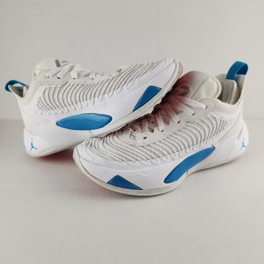 Jordan Basketball Shoes Unisex Kids 6Y‎ White Luka 1 University Blue DQ6513-104